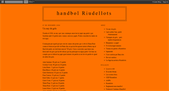 Desktop Screenshot of handbolriudellots.blogspot.com