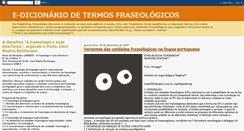 Desktop Screenshot of dicionario-fraseologia.blogspot.com