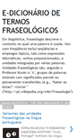 Mobile Screenshot of dicionario-fraseologia.blogspot.com