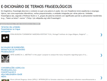 Tablet Screenshot of dicionario-fraseologia.blogspot.com