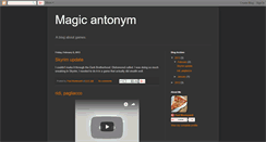 Desktop Screenshot of magicantonym.blogspot.com