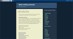 Desktop Screenshot of metalroofingcontractor.blogspot.com