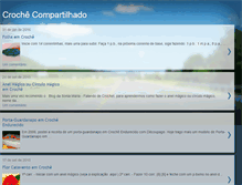 Tablet Screenshot of crochecompartilhado.blogspot.com