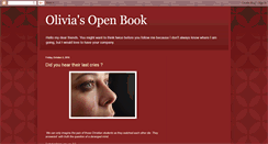 Desktop Screenshot of justsayingbyolivia.blogspot.com