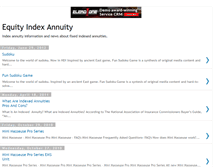 Tablet Screenshot of equityindexedannuities.blogspot.com