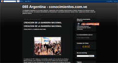 Desktop Screenshot of conocimientos-argentina.blogspot.com
