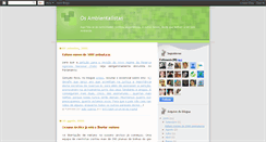 Desktop Screenshot of ambientalistas.blogspot.com