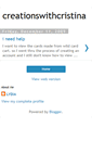 Mobile Screenshot of creationswithchristina.blogspot.com