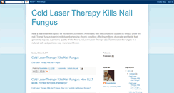 Desktop Screenshot of coldlasertherapykillnailfungus.blogspot.com