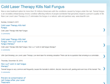 Tablet Screenshot of coldlasertherapykillnailfungus.blogspot.com