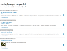 Tablet Screenshot of metaphysiquedupoulet.blogspot.com