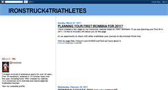 Desktop Screenshot of ironstruck4triathletes.blogspot.com