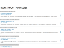 Tablet Screenshot of ironstruck4triathletes.blogspot.com