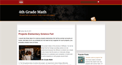 Desktop Screenshot of fourth-grademath.blogspot.com