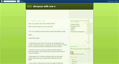 Desktop Screenshot of dionysus-atheist.blogspot.com
