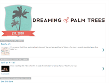 Tablet Screenshot of dreamingofpalmtrees.blogspot.com