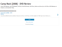 Tablet Screenshot of camp-rock2008-dvd.blogspot.com