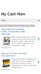 Mobile Screenshot of my-cash-now.blogspot.com