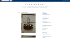 Desktop Screenshot of myvintageforyou.blogspot.com