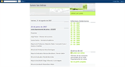 Desktop Screenshot of luneslasletras.blogspot.com