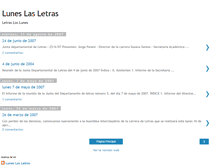 Tablet Screenshot of luneslasletras.blogspot.com