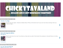 Tablet Screenshot of chickytava.blogspot.com