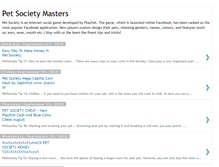 Tablet Screenshot of petsocietymasters.blogspot.com