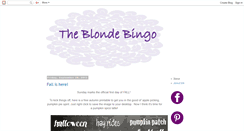 Desktop Screenshot of blondebingo.blogspot.com