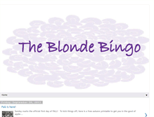 Tablet Screenshot of blondebingo.blogspot.com