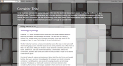 Desktop Screenshot of considerthis-it.blogspot.com