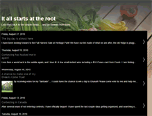 Tablet Screenshot of itallstartsattheroots.blogspot.com