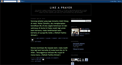 Desktop Screenshot of justlike-a-prayer.blogspot.com