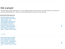 Tablet Screenshot of justlike-a-prayer.blogspot.com