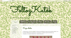 Desktop Screenshot of foltozkatok.blogspot.com