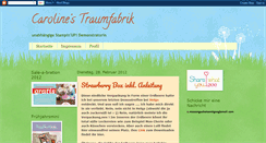 Desktop Screenshot of carolinestraumfabrik.blogspot.com
