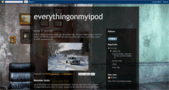 Desktop Screenshot of everythingonmyipod.blogspot.com