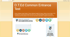 Desktop Screenshot of dtedcet.blogspot.com