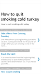 Mobile Screenshot of how-to-quit--smoking-cold--turkey.blogspot.com