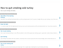 Tablet Screenshot of how-to-quit--smoking-cold--turkey.blogspot.com