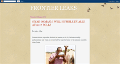 Desktop Screenshot of frontierleaks.blogspot.com