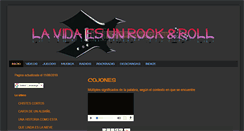 Desktop Screenshot of lavidaesunrockandroll.blogspot.com