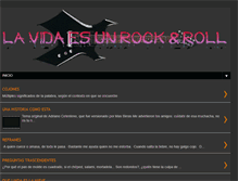 Tablet Screenshot of lavidaesunrockandroll.blogspot.com