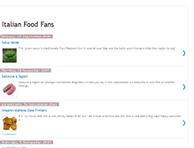 Tablet Screenshot of italian-food-lovers.blogspot.com