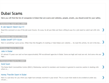 Tablet Screenshot of dubaiscams.blogspot.com