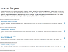 Tablet Screenshot of internet-coupon.blogspot.com