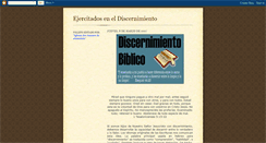Desktop Screenshot of discernimiento-inj.blogspot.com