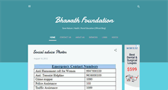 Desktop Screenshot of bharathfoundation.blogspot.com