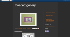 Desktop Screenshot of moscattgallery.blogspot.com
