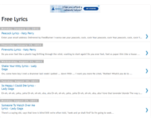 Tablet Screenshot of myfreemusiclyrics.blogspot.com