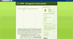 Desktop Screenshot of ifpaitaituba.blogspot.com